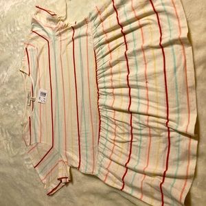 NWT Jessica Simpson Striped Maternity baby doll tee